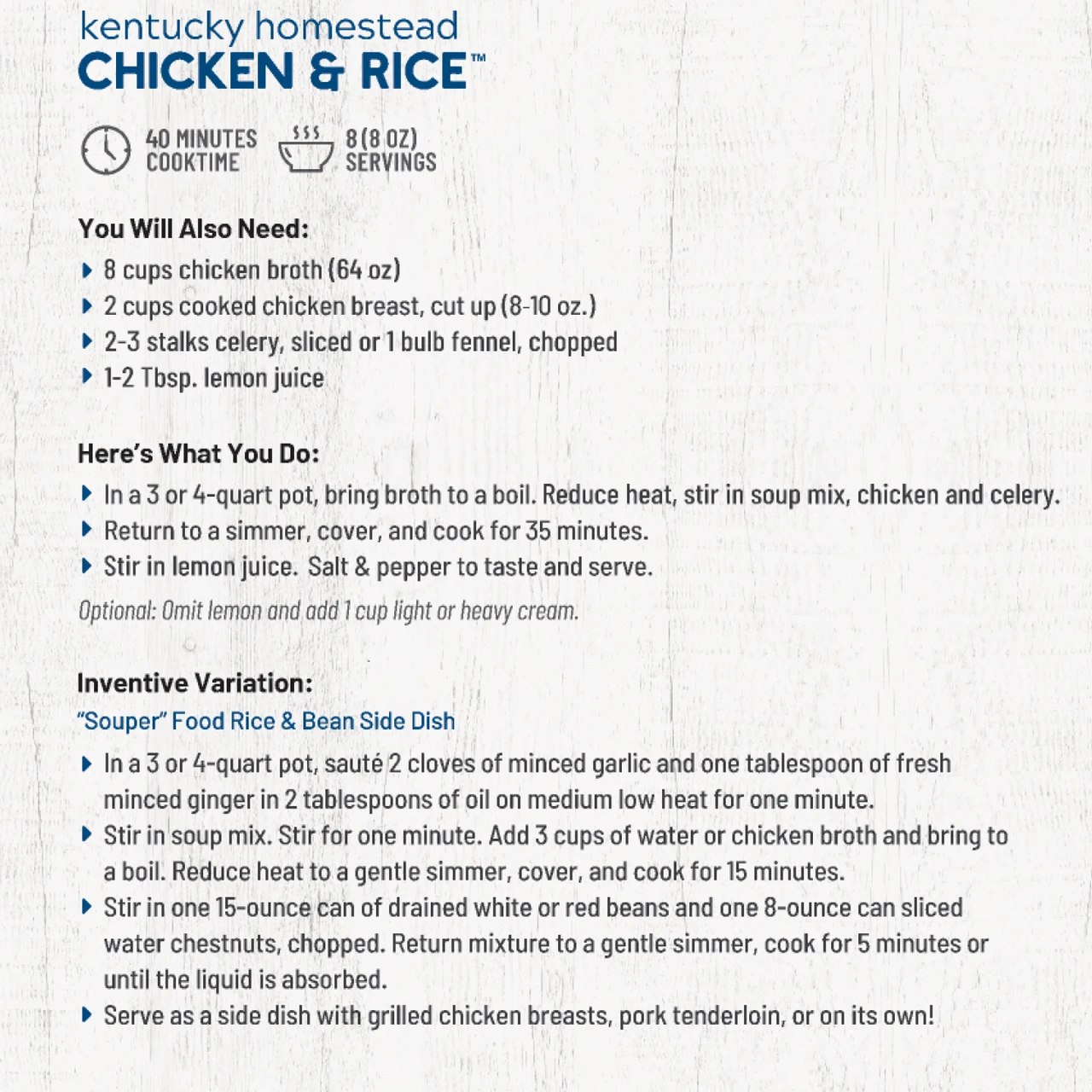 Kentucky Homestead Chicken & Rice Soup Mix - Image 5