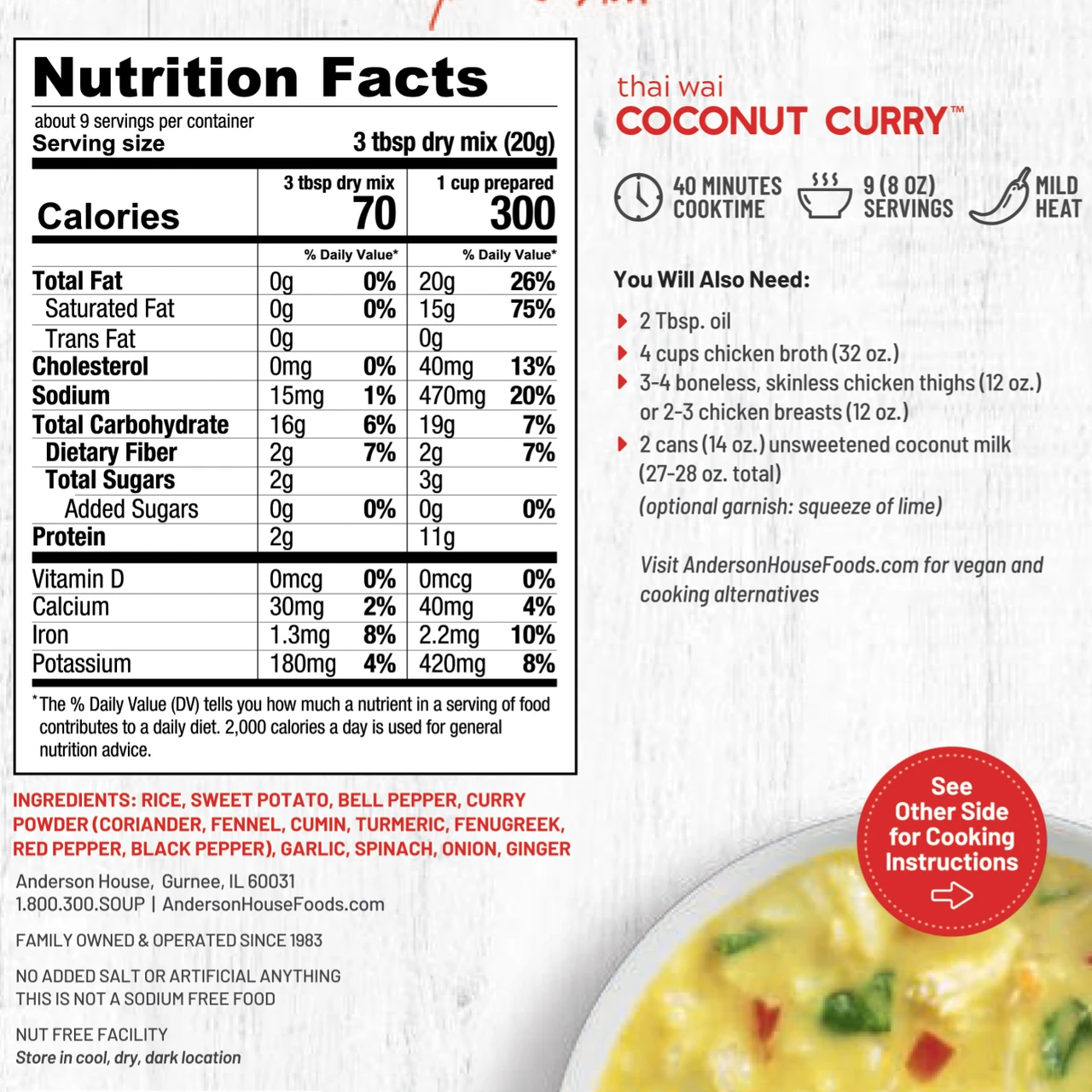 Thai Wai Coconut Curry Soup Mix - Image 4
