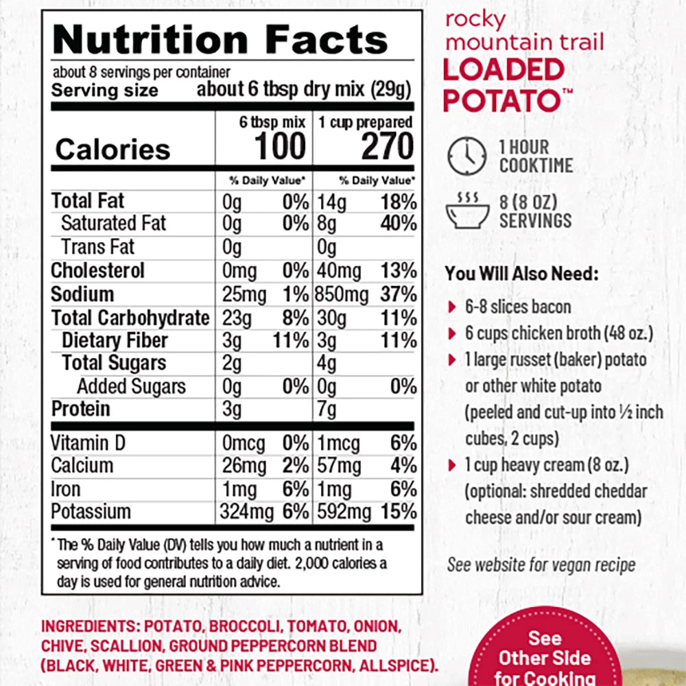 Rocky Mountain Trail Loaded Potato Soup Mix - Image 4
