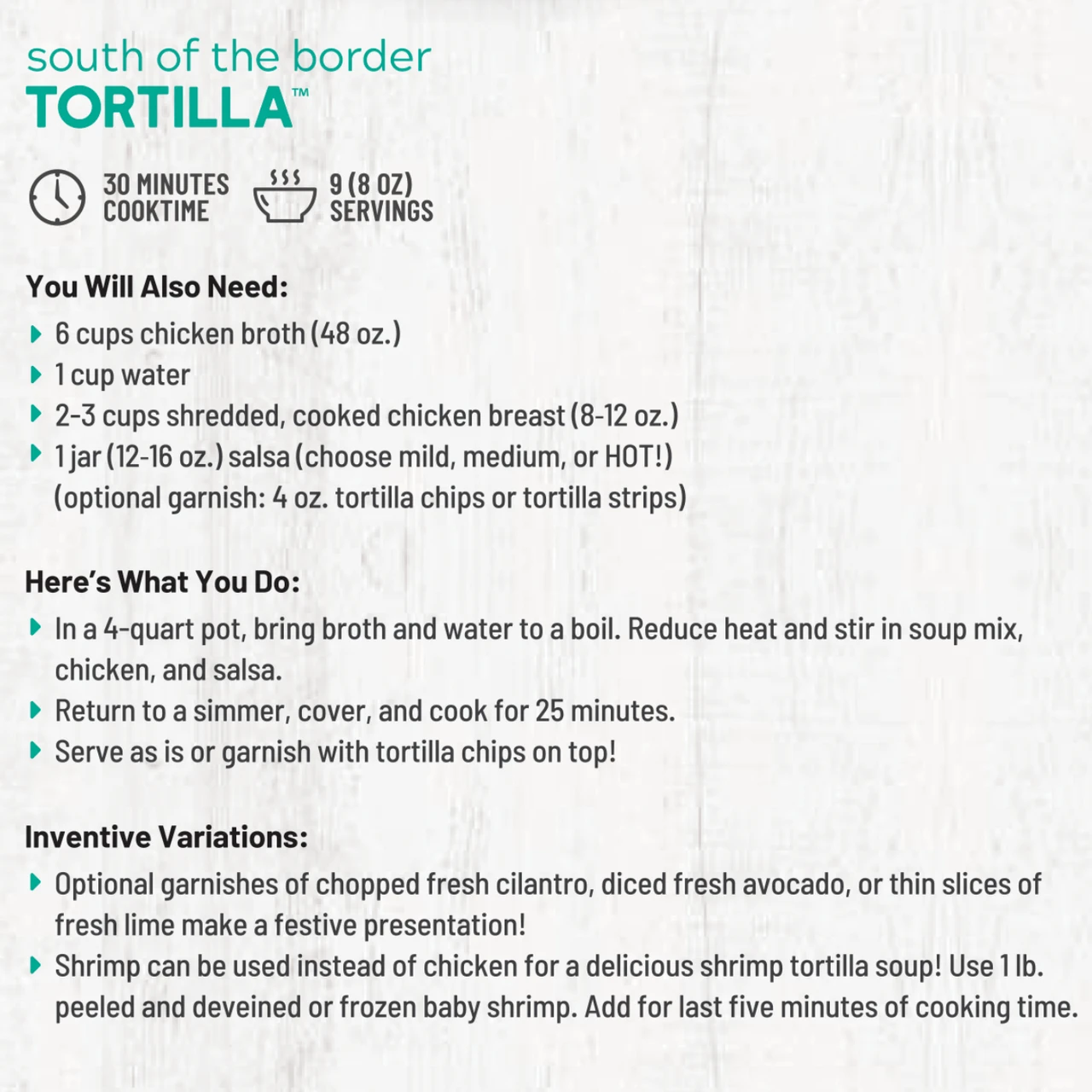 South of the Border Tortilla Soup Mix - Image 5